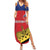 Custom Liechtenstein Football Family Matching Summer Maxi Dress and Hawaiian Shirt Come On The Blue-Reds