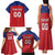 Custom Liechtenstein Football Family Matching Tank Maxi Dress and Hawaiian Shirt Come On The Blue-Reds