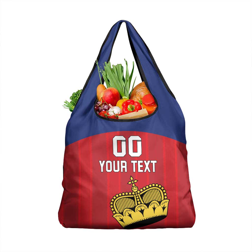 Custom Liechtenstein Football Grocery Bag Come On The Blue-Reds