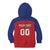 Custom Liechtenstein Football Kid Hoodie Come On The Blue-Reds