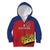 Custom Liechtenstein Football Kid Hoodie Come On The Blue-Reds