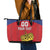 Custom Liechtenstein Football Leather Tote Bag Come On The Blue-Reds