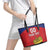 Custom Liechtenstein Football Leather Tote Bag Come On The Blue-Reds