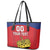 Custom Liechtenstein Football Leather Tote Bag Come On The Blue-Reds