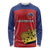 Custom Liechtenstein Football Long Sleeve Shirt Come On The Blue-Reds