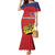 Custom Liechtenstein Football Mermaid Dress Come On The Blue-Reds