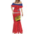 Custom Liechtenstein Football Mermaid Dress Come On The Blue-Reds