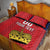 Custom Liechtenstein Football Quilt Bed Set Come On The Blue-Reds