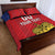 Custom Liechtenstein Football Quilt Bed Set Come On The Blue-Reds