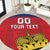 Custom Liechtenstein Football Round Carpet Come On The Blue-Reds