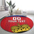 Custom Liechtenstein Football Round Carpet Come On The Blue-Reds