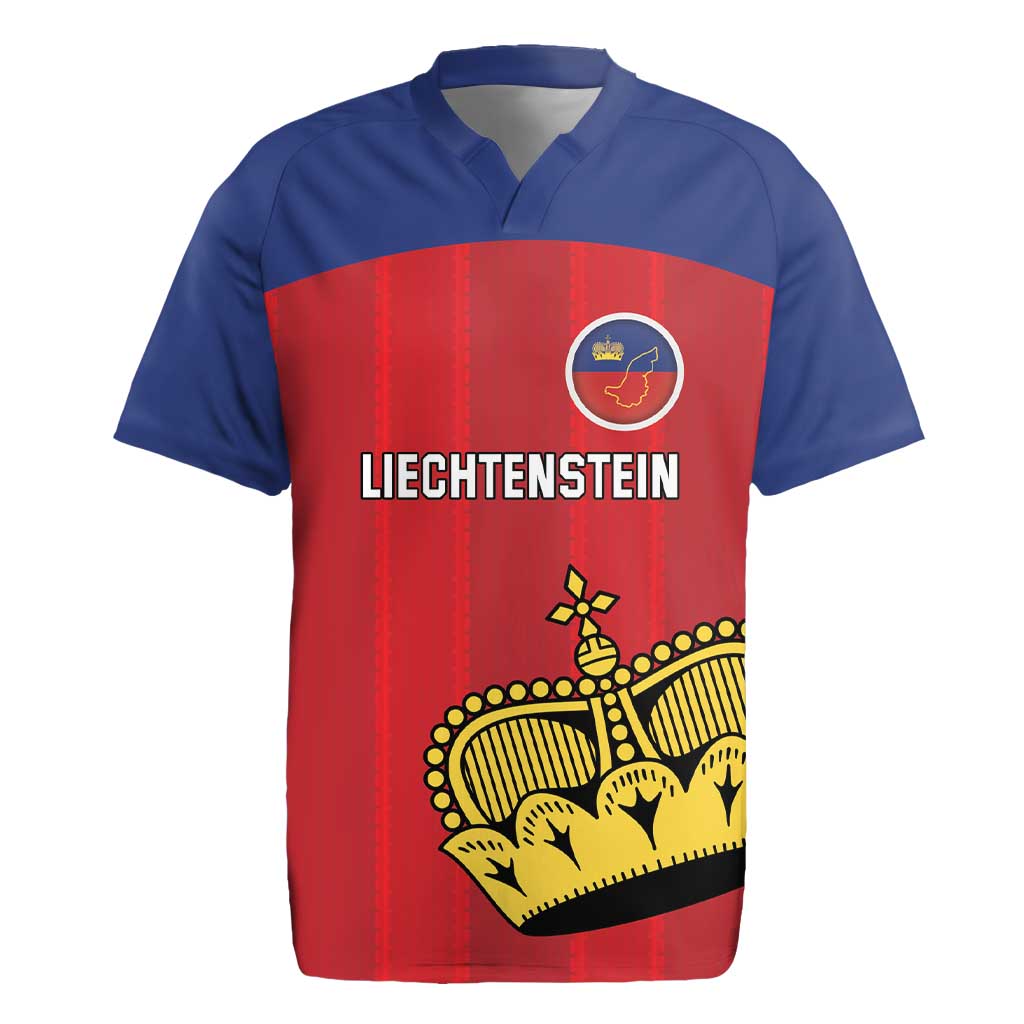 Custom Liechtenstein Football Rugby Jersey Come On The Blue-Reds