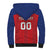 Custom Liechtenstein Football Sherpa Hoodie Come On The Blue-Reds