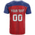 Custom Liechtenstein Football T Shirt Come On The Blue-Reds