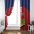 Custom Liechtenstein Football Window Curtain Come On The Blue-Reds