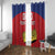 Custom Liechtenstein Football Window Curtain Come On The Blue-Reds