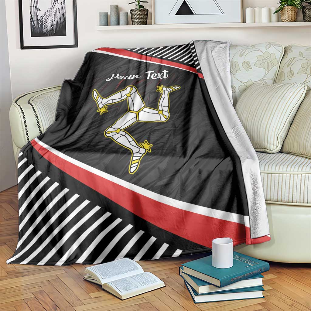 Personalized Isle of Man Blanket Quocunque Jeceris Stabit