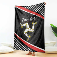 Personalized Isle of Man Blanket Quocunque Jeceris Stabit