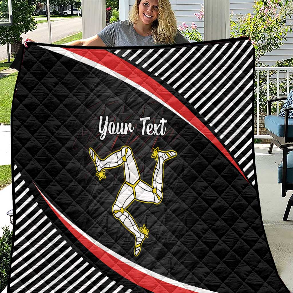 Personalized Isle of Man Quilt Quocunque Jeceris Stabit