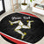 Personalized Isle of Man Round Carpet Quocunque Jeceris Stabit