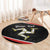 Personalized Isle of Man Round Carpet Quocunque Jeceris Stabit