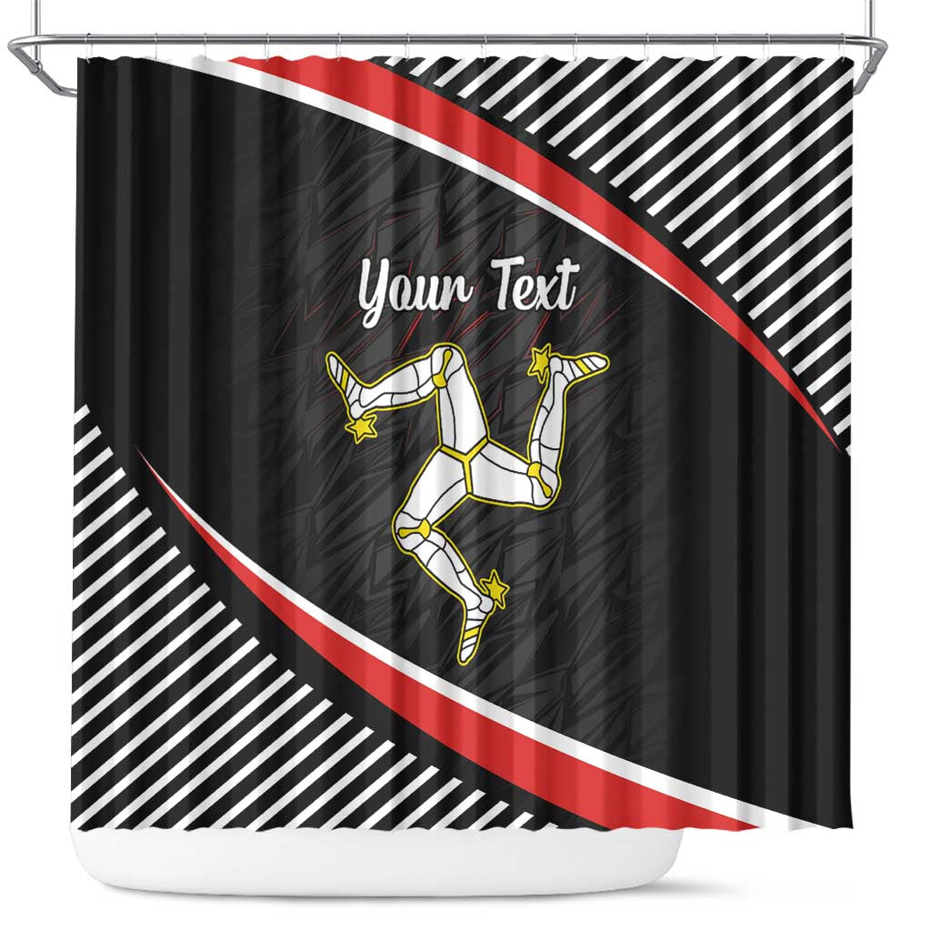 Personalized Isle of Man Shower Curtain Quocunque Jeceris Stabit