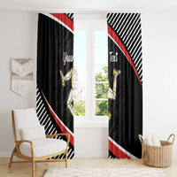 Personalized Isle of Man Window Curtain Quocunque Jeceris Stabit