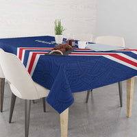 Custom Iceland Football Tablecloth Strakarnir Okkar Celtic Pattern