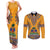 Personalized Haiti Dashiki Couples Matching Tank Maxi Dress and Long Sleeve Button Shirt - Wonder Print Shop