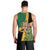 Jamaica Lion Rastafarian Men Tank Top With Kente Pattern - Wonder Print Shop