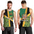 Jamaica Lion Rastafarian Men Tank Top With Kente Pattern - Wonder Print Shop