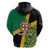 Jamaica Lion Rastafarian Zip Hoodie With Kente Pattern - Wonder Print Shop