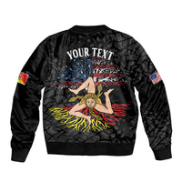 Personalized Sicilian Roots American Heritage Month Bomber Jacket - Wonder Print Shop