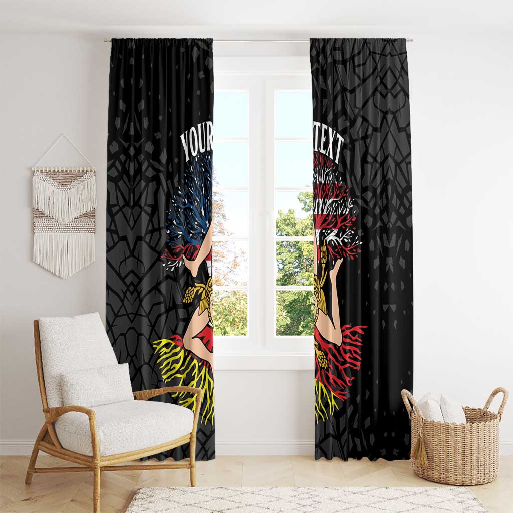 Personalized Sicilian Roots American Heritage Month Window Curtain - Wonder Print Shop