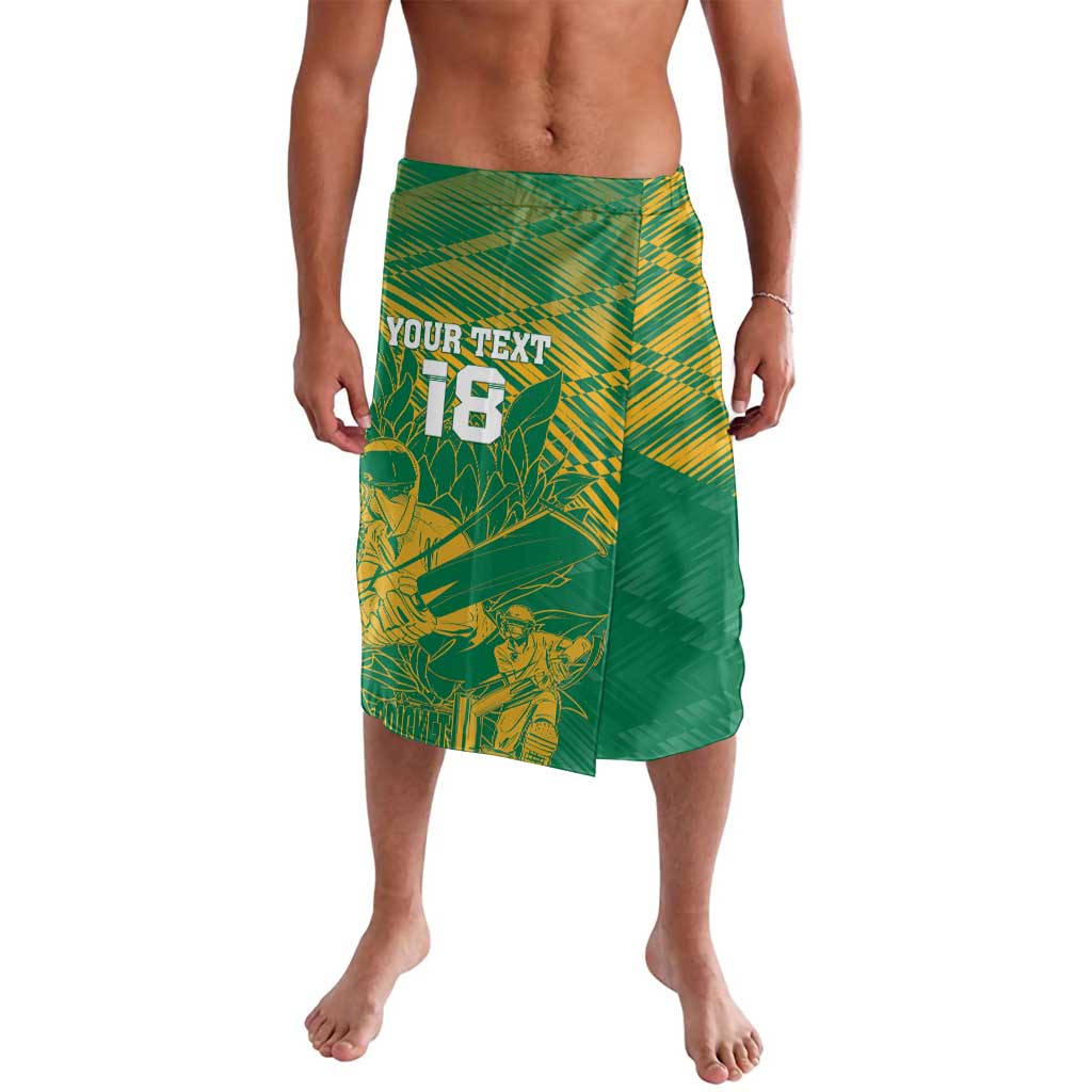 Custom Cricket South Africa Lavalava Proteas Go Champion Green Version - Wonder Print Shop