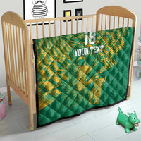 Custom Cricket South Africa Quilt Proteas Go Champion Green Version - Wonder Print Shop