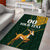 Custom South Africa Springbok Jumping Area Rug With Kente Patterns - Wonder Print Shop