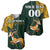 Custom South Africa Springbok Jumping Baseball Jersey With Kente Patterns - Wonder Print Shop