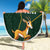 Custom South Africa Springbok Jumping Beach Blanket With Kente Patterns - Wonder Print Shop