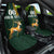 Custom South Africa Springbok Jumping Car Seat Cover With Kente Patterns - Wonder Print Shop