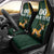 Custom South Africa Springbok Jumping Car Seat Cover With Kente Patterns - Wonder Print Shop