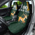 Custom South Africa Springbok Jumping Car Seat Cover With Kente Patterns - Wonder Print Shop