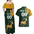 Custom South Africa Springbok Jumping Couples Matching Off Shoulder Maxi Dress and Hawaiian Shirt With Kente Patterns - Wonder Print Shop