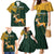 Custom South Africa Springbok Jumping Family Matching Mermaid Dress and Hawaiian Shirt With Kente Patterns - Wonder Print Shop