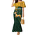 Custom South Africa Springbok Jumping Family Matching Mermaid Dress and Hawaiian Shirt With Kente Patterns - Wonder Print Shop