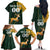 Custom South Africa Springbok Jumping Family Matching Off The Shoulder Long Sleeve Dress and Hawaiian Shirt With Kente Patterns - Wonder Print Shop