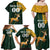 Custom South Africa Springbok Jumping Family Matching Off Shoulder Maxi Dress and Hawaiian Shirt With Kente Patterns - Wonder Print Shop