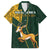 Custom South Africa Springbok Jumping Family Matching Puletasi and Hawaiian Shirt With Kente Patterns - Wonder Print Shop