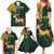 Custom South Africa Springbok Jumping Family Matching Summer Maxi Dress and Hawaiian Shirt With Kente Patterns - Wonder Print Shop