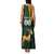 Custom South Africa Springbok Jumping Family Matching Tank Maxi Dress and Hawaiian Shirt With Kente Patterns - Wonder Print Shop